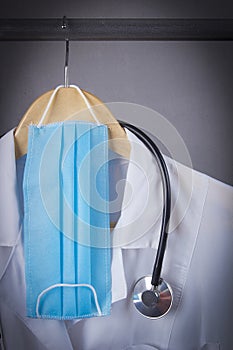 DoctorÃ¢â¬â¢s white coat photo